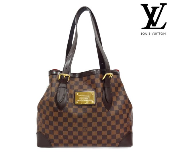 imgrc0068345816 Louis Vuitton Damier Hampstead MM Tote Bag Canvas Brown