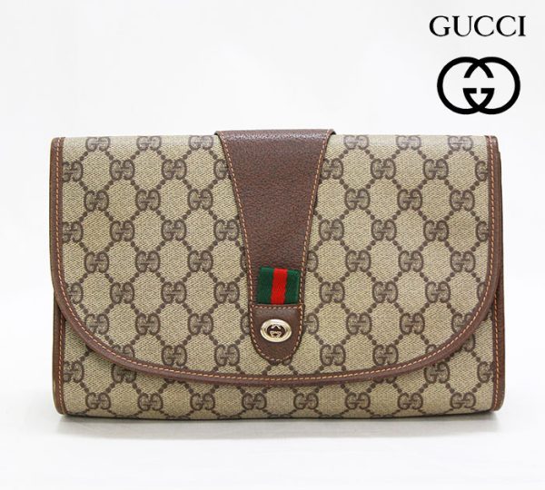 imgrc0068362721 Gucci Sherry Line GG Pattern PVC Clutch Bag