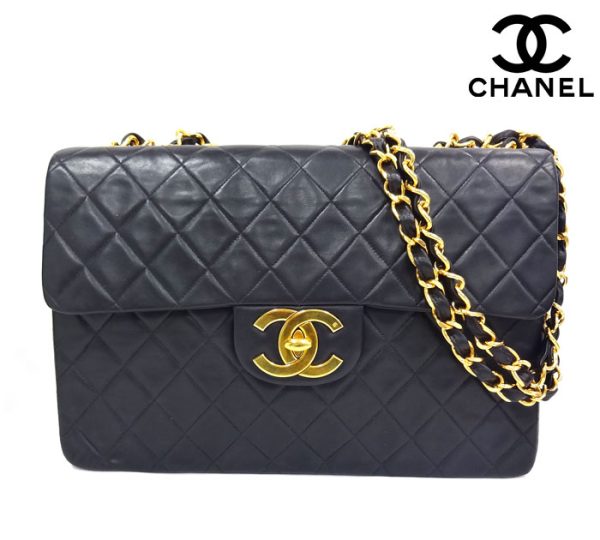 imgrc0068369963 Chanel Big Matelasse Double Chain Shoulder Bag Lambskin Black