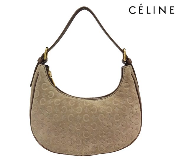 imgrc0068399766 Celine One Shoulder Bag Mini Handbag Suede Brown