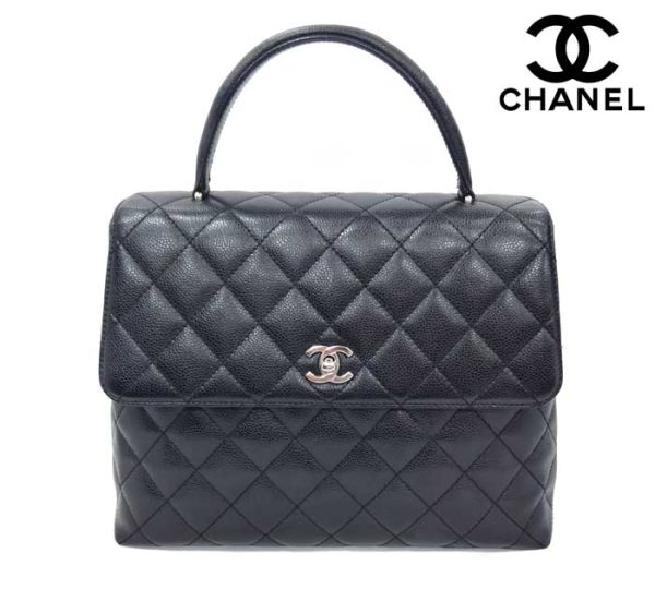 imgrc0068879881 Chanel Matelasse Handbag Caviar Skin Black