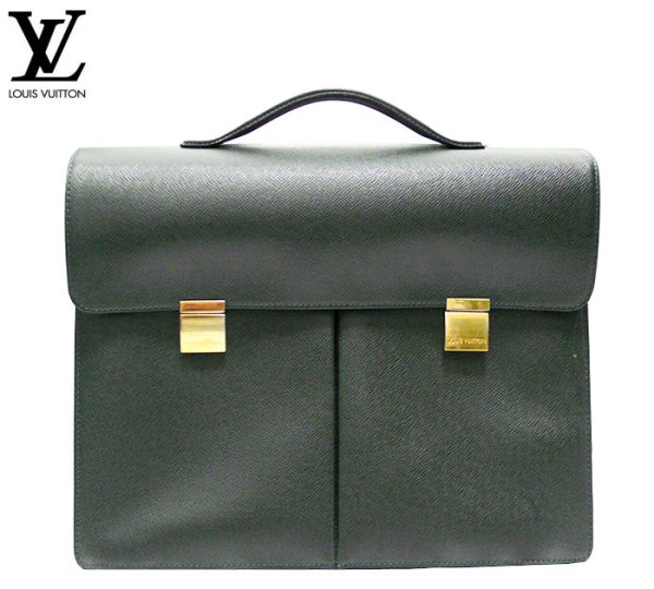 imgrc0069009601 Louis Vuitton Taiga Kazan Business Bag Leather Green