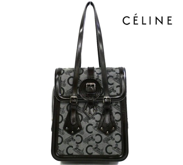 imgrc0069321673 Celine Vintage Carriage Pattern Vertical Handbag Brown