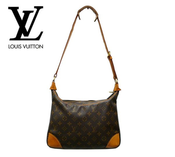 imgrc0069326924 Louis Vuitton Monogram Boulogne One Shoulder Bag Canvas Brown