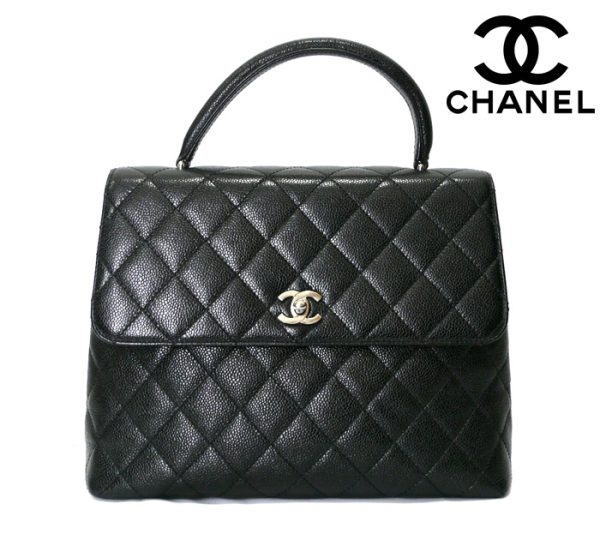 imgrc0070122096 Chanel Matelasse Handbag Caviar Skin Black Silver Hardware