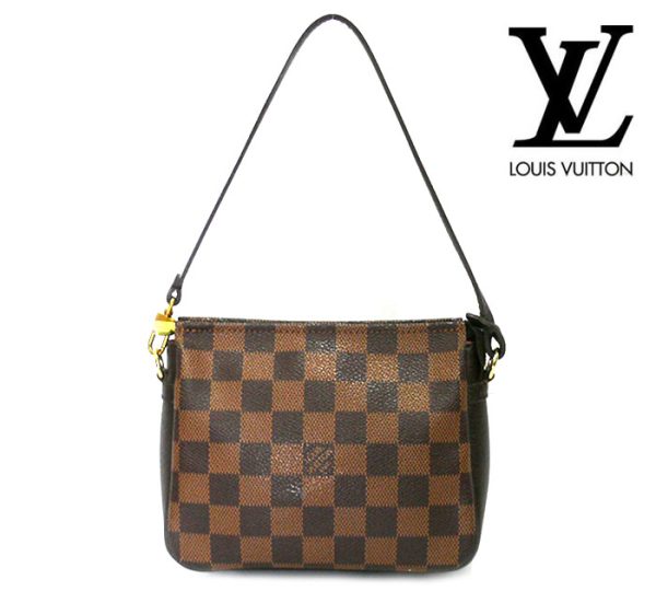 imgrc0070199471 Louis Vuitton Damier Ebene Truth Cosmetic Pouch Canvas Brown