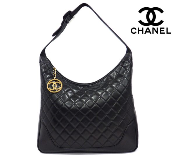 imgrc0070723903 Chanel Matelasse One Shoulder Leather Bag Black