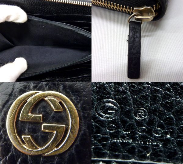 imgrc0071665691 Gucci Round Zipper Long Wallet Leather Black