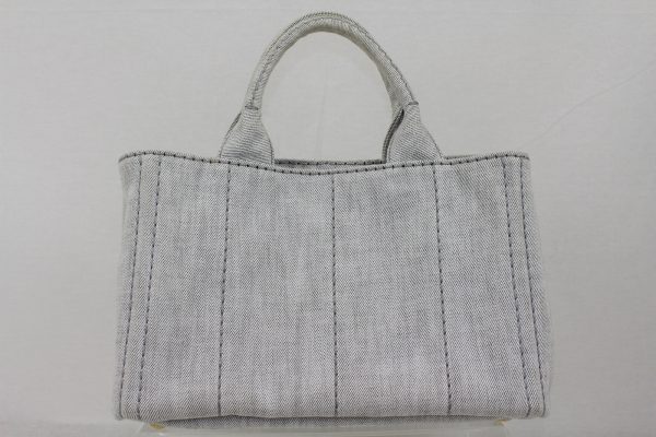 imgrc0071857629 Prada Canapa Bianco Light Gray Hand Shoulder Bag