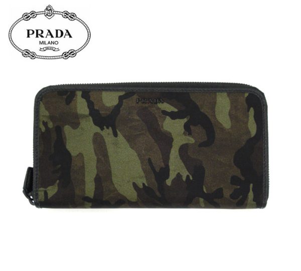 imgrc0071969685 Prada Camouflage Round Zipper Long Wallet Camouflage