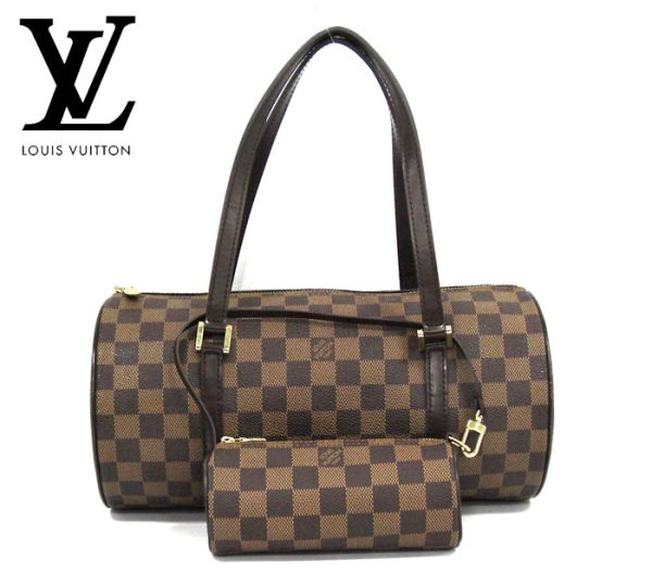 imgrc0072095018 Louis Vuitton Damier Ebene Papillon 30 Handbag Canvas Brown