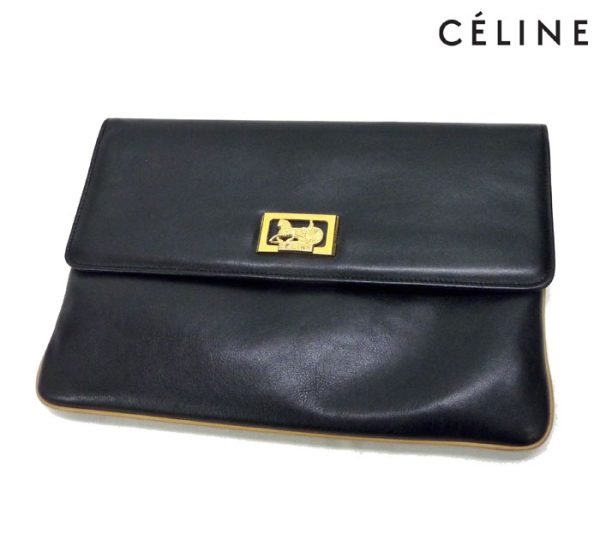 imgrc0072173229 Celine Vintage Clutch Bag Bag Black