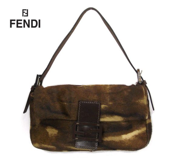 imgrc0072348954 Fendi Haraco Leather Mamma Bucket One Shoulder Bag Brown