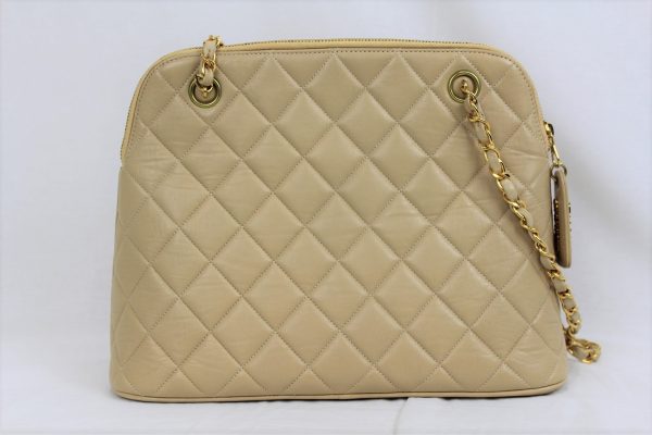 imgrc0072485455 Chanel W Chain Shoulder Handbag Leather Beige