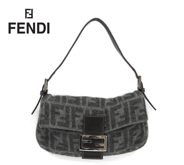 imgrc0072582150 Fendi Zucca Pattern Mamma Bucket Gray