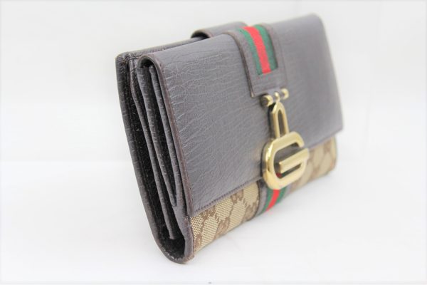 imgrc0072779905 Gucci Guccisima W Hook Long Wallet Brown Beige