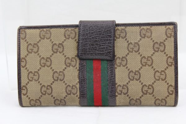 imgrc0072779906 Gucci Guccisima W Hook Long Wallet Brown Beige