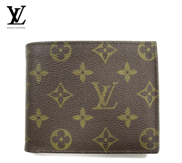 imgrc0072944792 Louis Vuitton Monogram Porte Vie Monet Wallet Canvas Brown