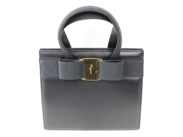 imgrc0073136649 Ferragamo Vara Ribbon 2way Handbag Black