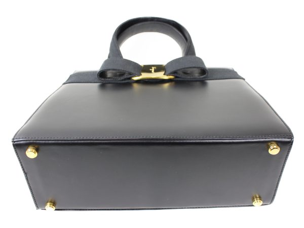 imgrc0073136653 Ferragamo Vara Ribbon 2way Handbag Black