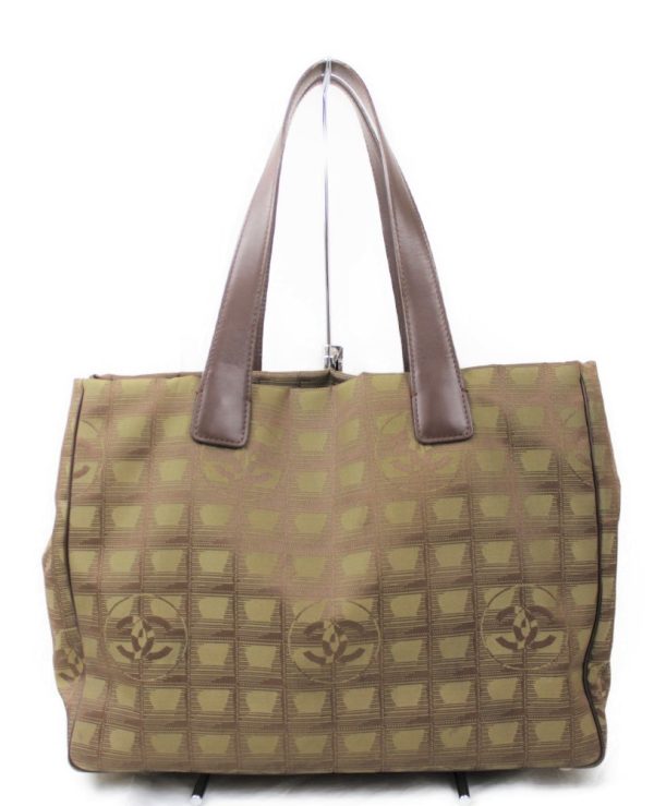 imgrc0073154912 Chanel Vintage Travel Line Tote Handbag Khaki