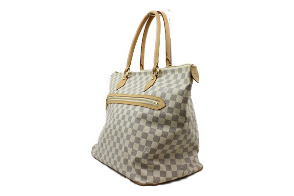 imgrc0073161392 Louis Vuitton Saleya GM Damier Azur White Tote Bag