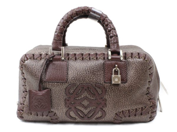 imgrc0073163330 Loewe Amazona 28 Leather Small Compact Brown