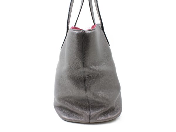 imgrc0073164180 Loew Tote Bag Leather Canvas Gray Red