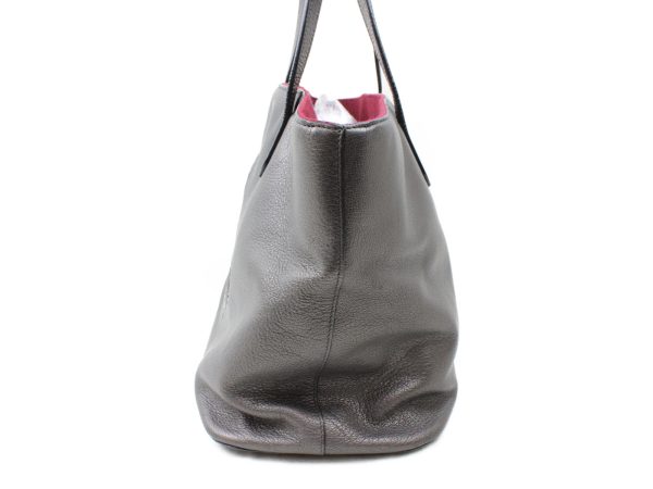 imgrc0073164181 Loew Tote Bag Leather Canvas Gray Red