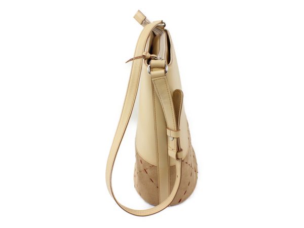 imgrc0073198803 Burberry Shoulder Bag Leather Suede Beige