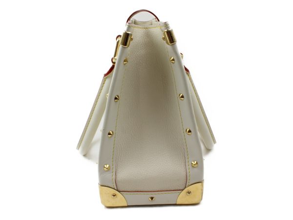 imgrc0073230321 Louis Vuitton Fabureau Handbag White Gold Hardware