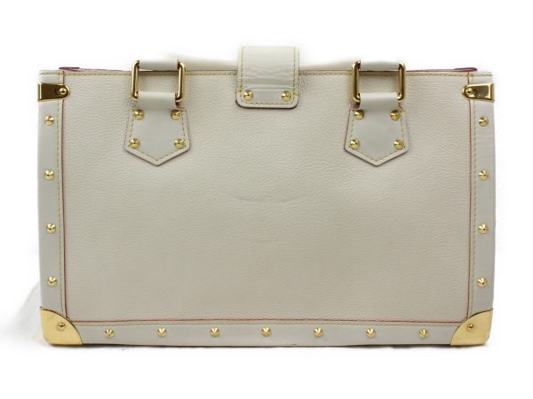 imgrc0073230323 Louis Vuitton Fabureau Handbag White Gold Hardware