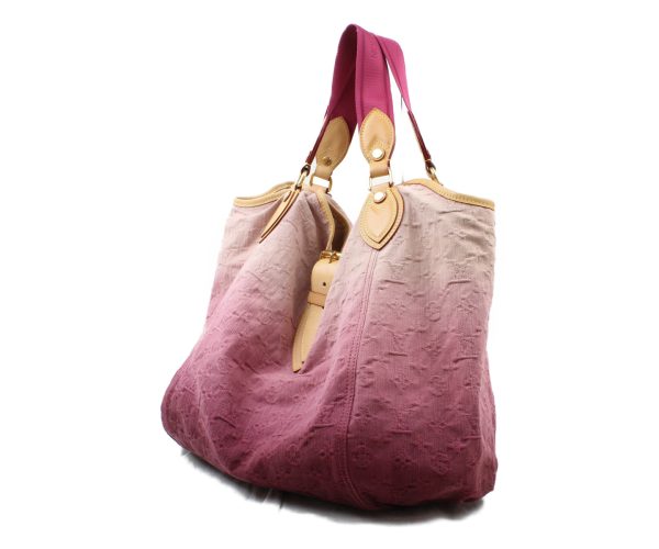 imgrc0073233193 Louis Vuitton Sunbeam Monogram Denim Rouge Tote