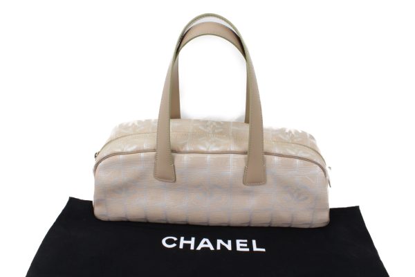 imgrc0073460013 Chanel Travel Boston Handbag Beige