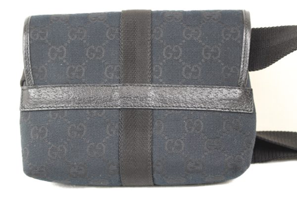 imgrc0073897519 Gucci Body Canvas Waist Bag Small Black