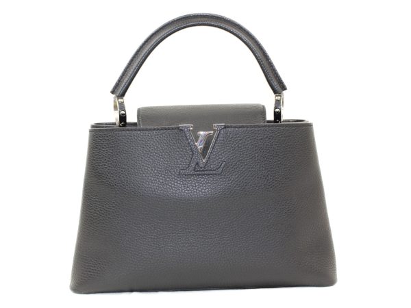 imgrc0074014558 Louis Vitton Capucines PM Noir Leather Handbag