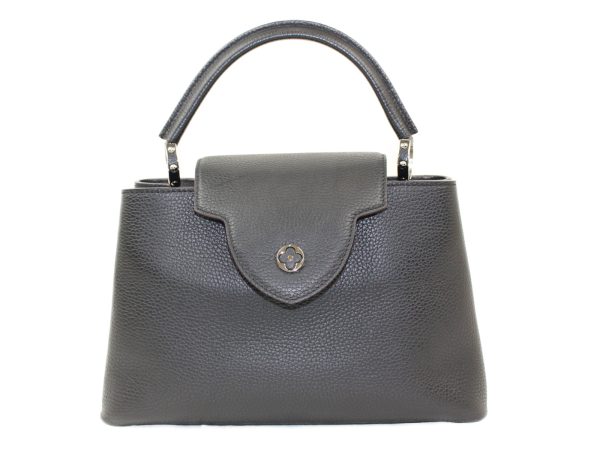 imgrc0074014559 Louis Vitton Capucines PM Noir Leather Handbag