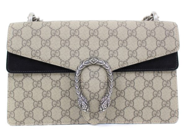 imgrc0074026422 Gucci Dionysus GG Small Shoulder Bag Beige Black