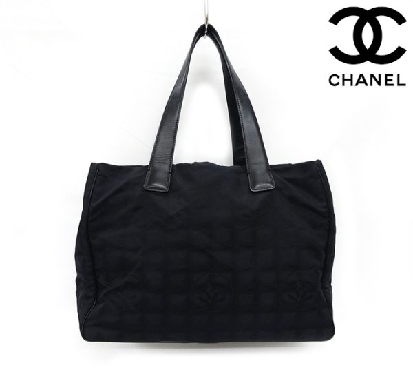 imgrc0074138992 Chanel New Travel Line Tote Bag MM Black