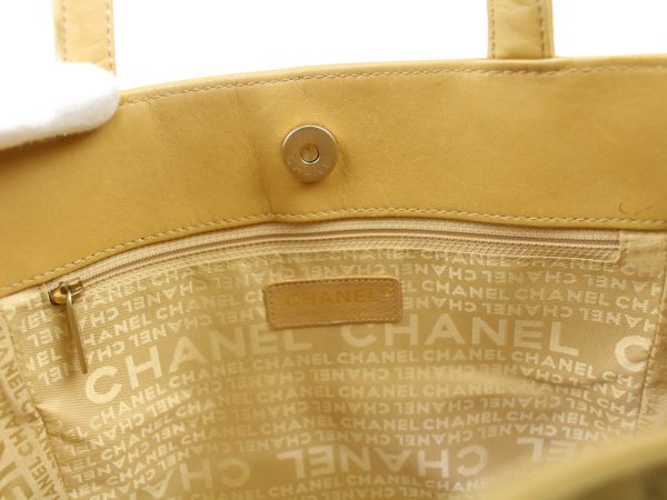 imgrc0074170514 Chanel Icon Line Tote Bag Beige Leather