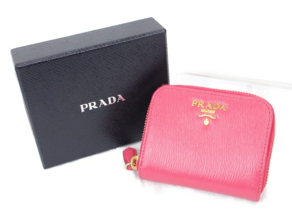 imgrc0074484259 Prada Wallet Coin Purse Pink Leather