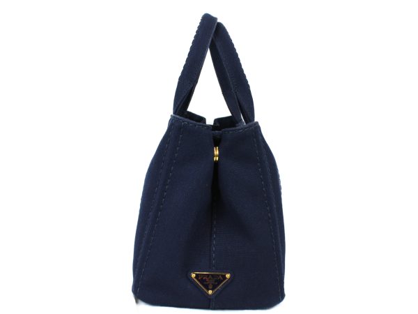 imgrc0075011373 Prada Canapa Navy Blue 2way Shoulder Bag