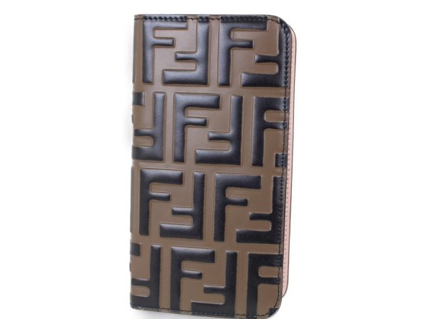 imgrc0075012043 Fendi Iphonex Cover Zucca Pattern Leather Pink