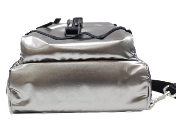 imgrc0075512565 Prada Backpack Silver Nylon