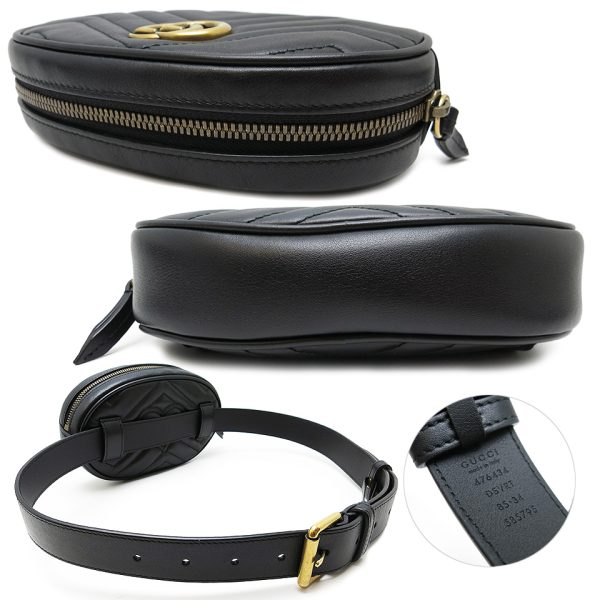 imgrc0075594930 Gucci GG Marmont Quilted Belt Bag Black