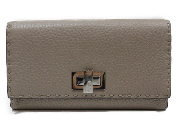 imgrc0075753684 Fendi Peekaboo Selleria Leather Beige Greige