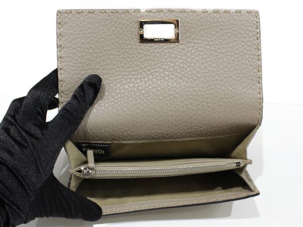 imgrc0075753690 Fendi Peekaboo Selleria Leather Beige Greige