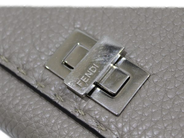 imgrc0075753694 Fendi Peekaboo Selleria Leather Beige Greige