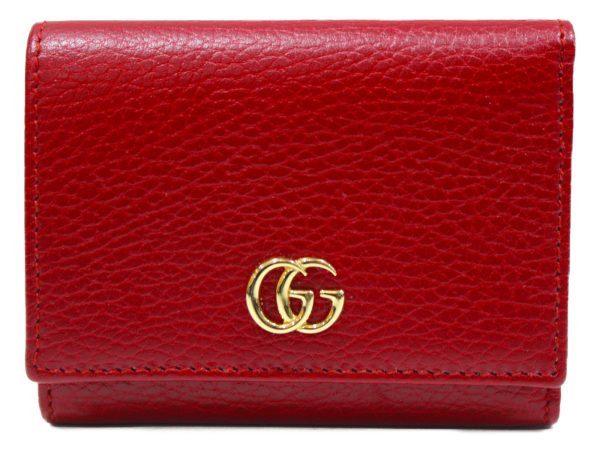 imgrc0076191322 Gucci Petit Marmont Trifold Wallet Leather Red