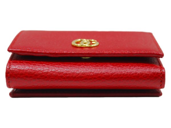 imgrc0076191326 Gucci Petit Marmont Trifold Wallet Leather Red